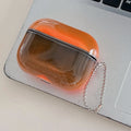 Funda para auriculares airpods 4, 3, 2, 1 y AirPods Pro 3 y 2. 
 con efecto arena movediza brillante en la oscuridad  y oscura.